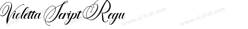 Violetta Script Regu字体转换